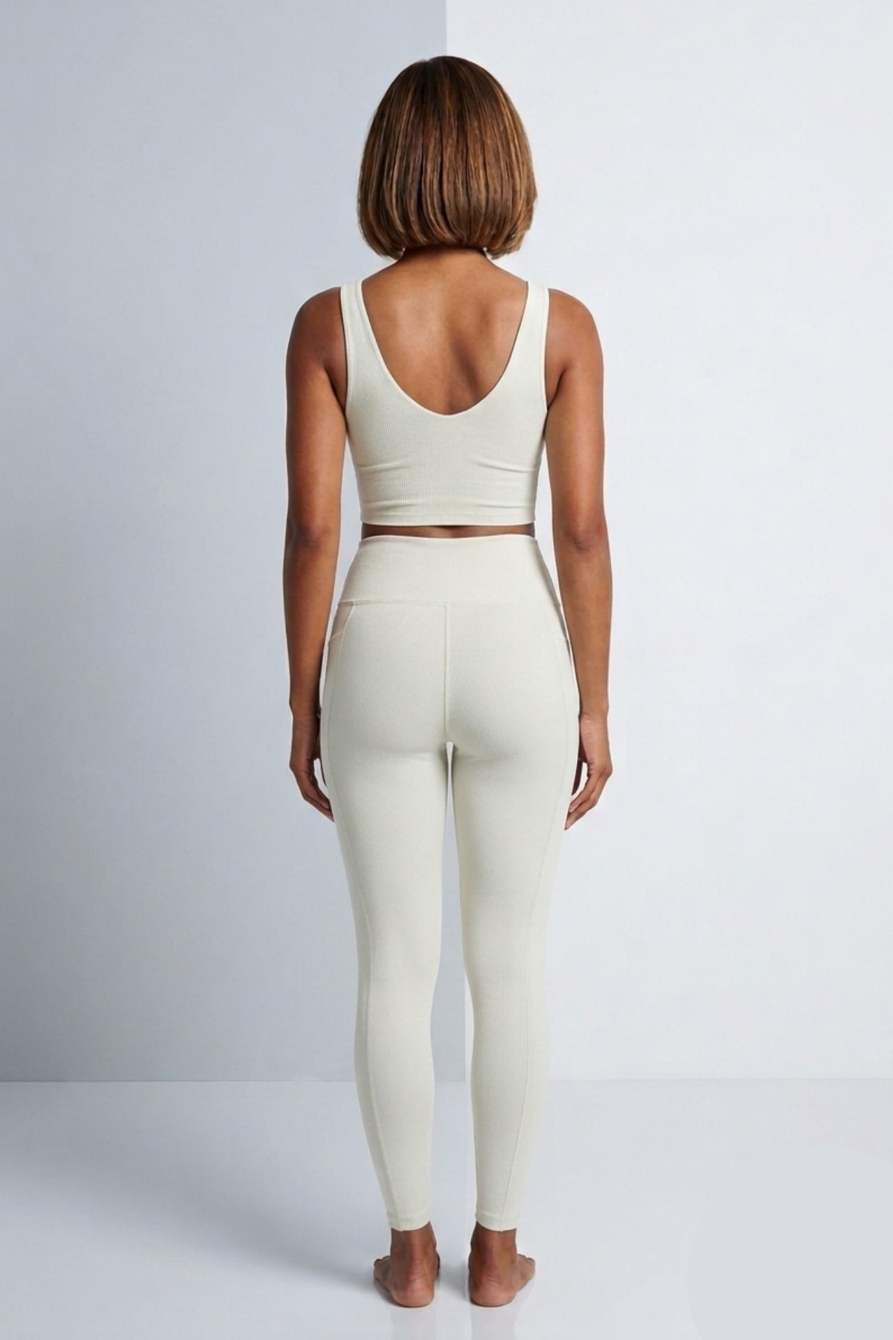 Calça Bolsos Fitness Off White