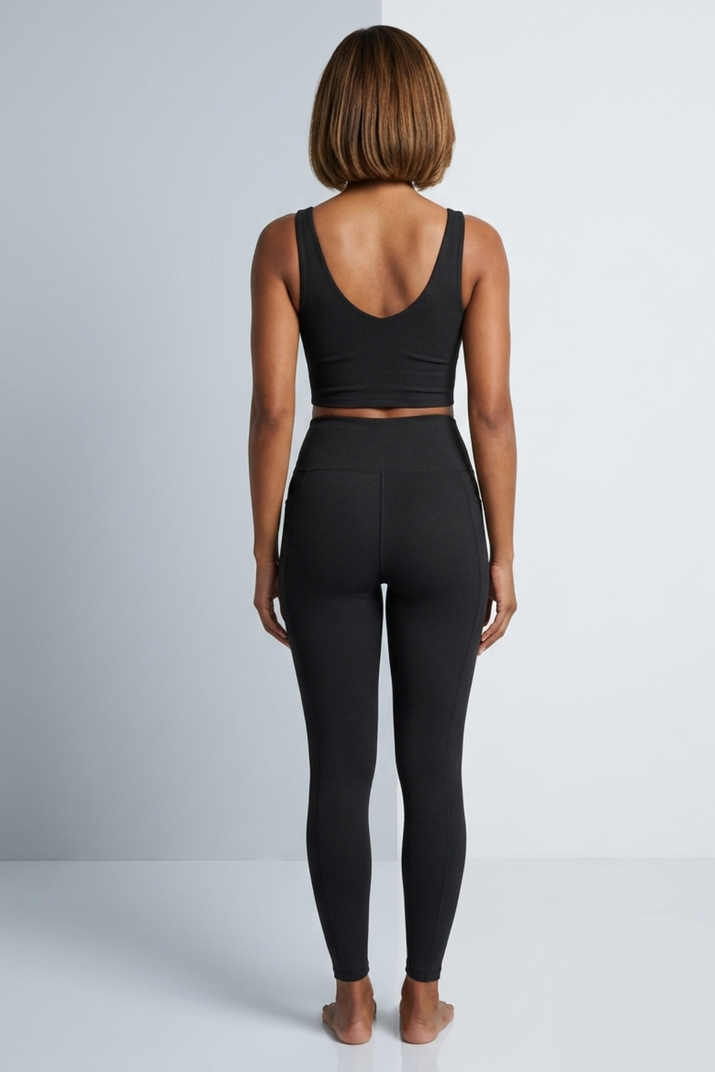 Calça Bolsos Fitness Preto