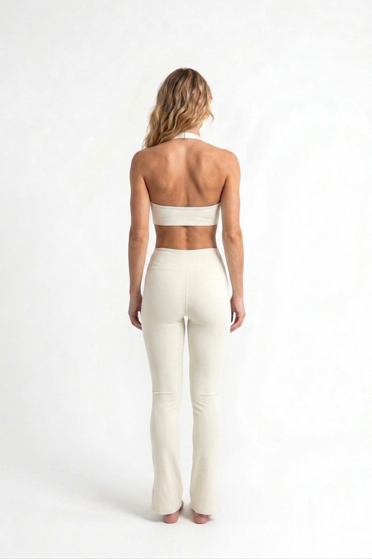 Calça Flare Fitness Off White