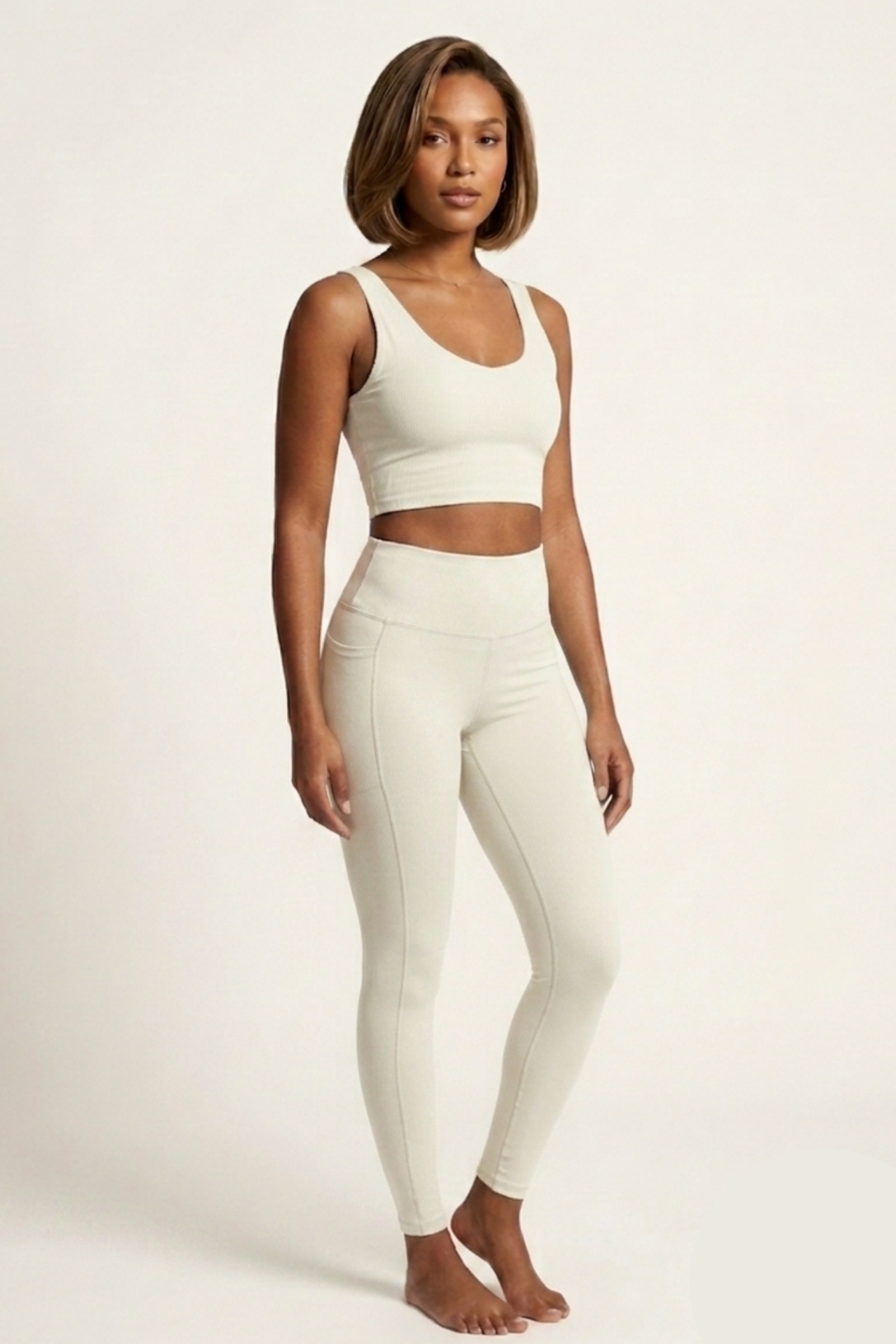 Top Basic Fitness Off White