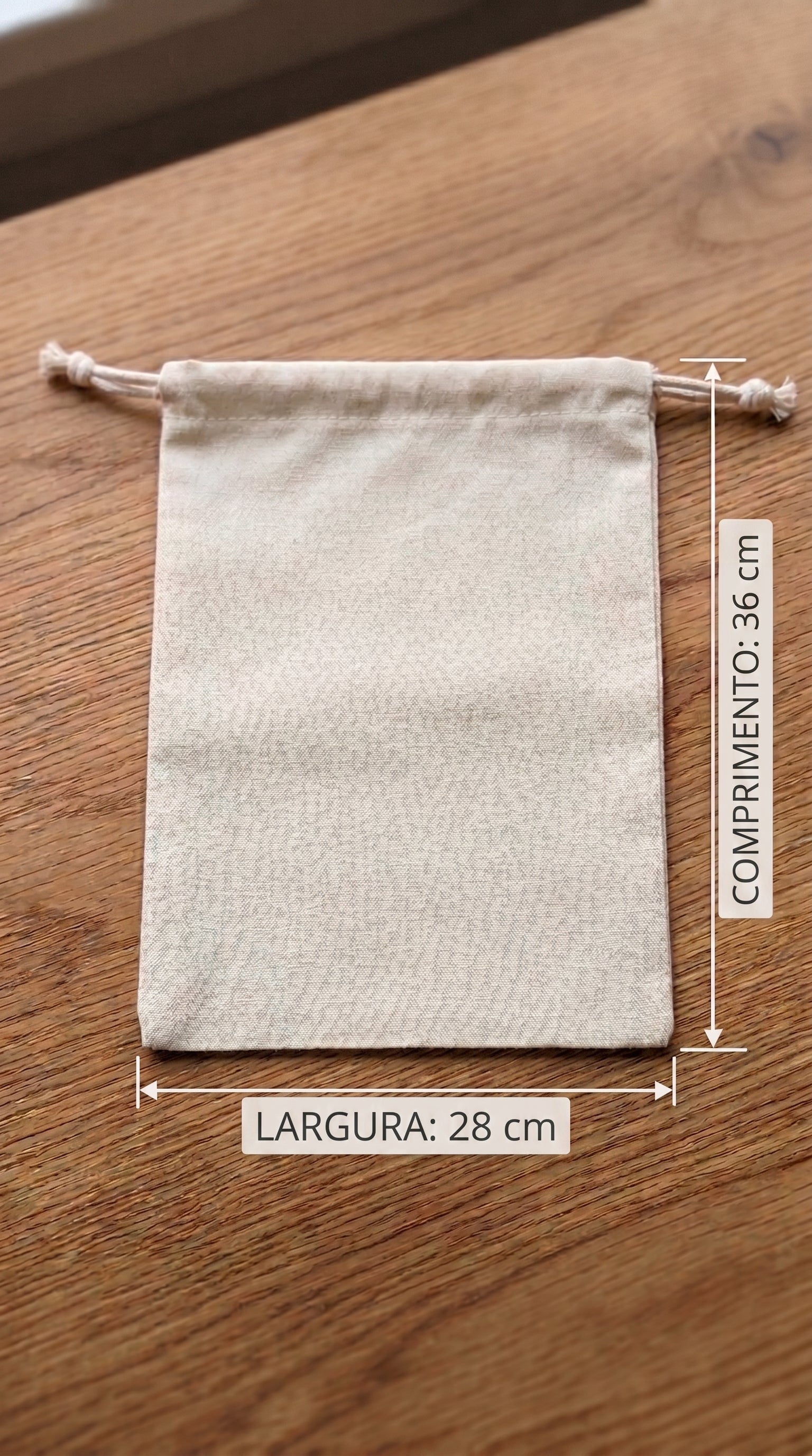 Saco de Algodão Cru