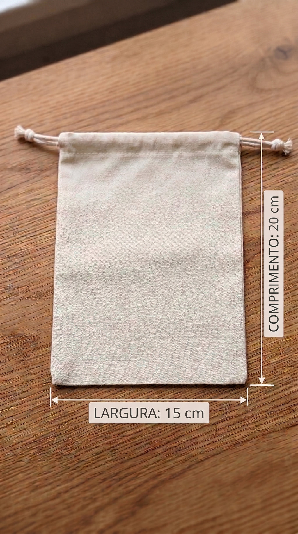 Saco de Algodão Cru